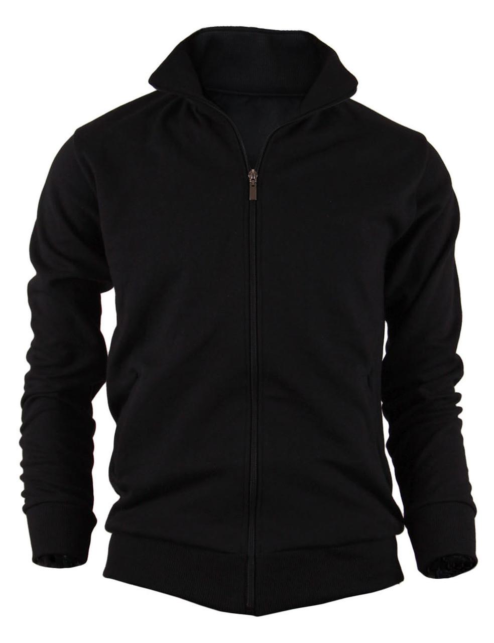 bcpolo BCPOLO Cotton Jersey Full Zip Cotton Black Jacket bcpolo BCPOLO Cotton Jersey Full Zip Cotton Black Jacket