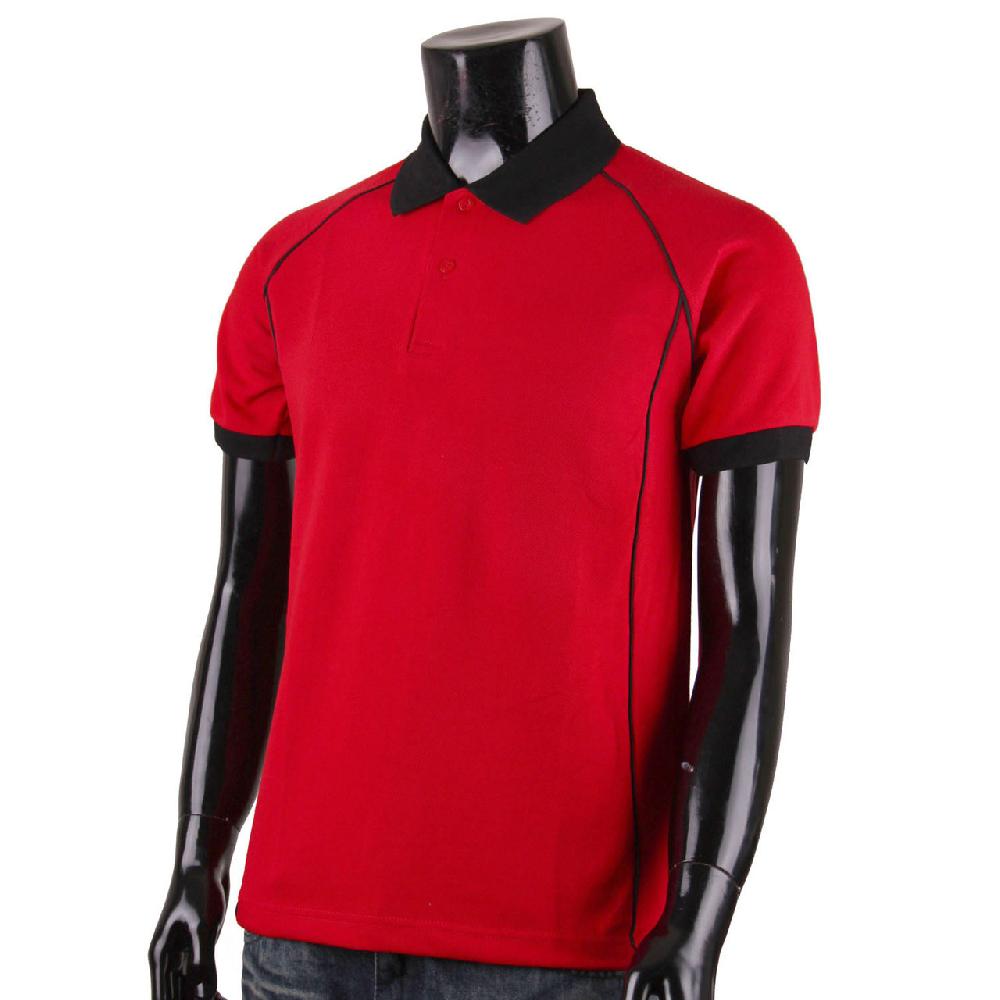 Bcpolo BCPOLO MEN'S FASHION COTTON POLO RED SHIRT BLACK DESIGN POINT SHORT SLEEVES SHIRT