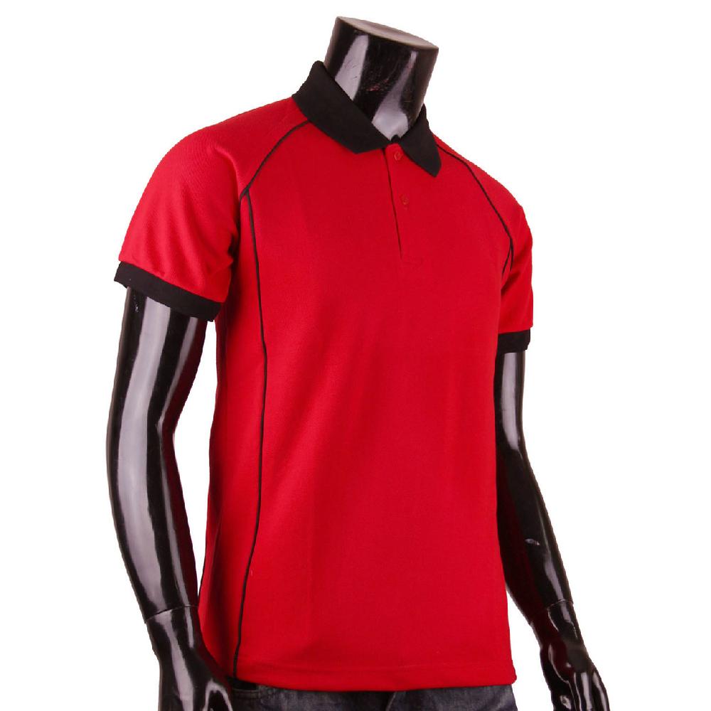 Bcpolo BCPOLO MEN'S FASHION COTTON POLO RED SHIRT BLACK DESIGN POINT SHORT SLEEVES SHIRT