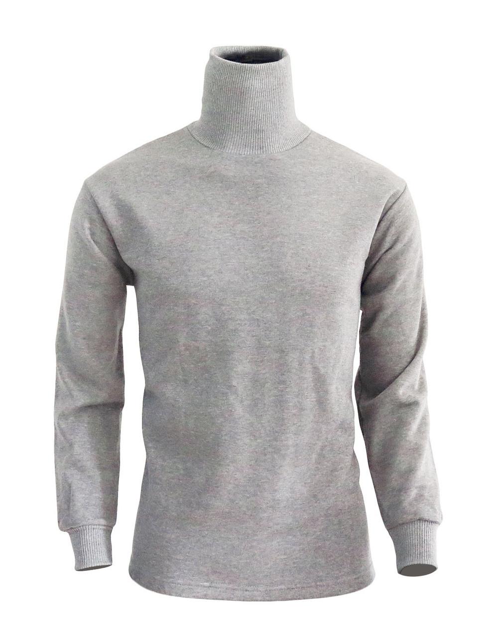 Bcpolo BCPOLO Men's Turtleneck Long Sleeves Warm Sweat Shirt_gray