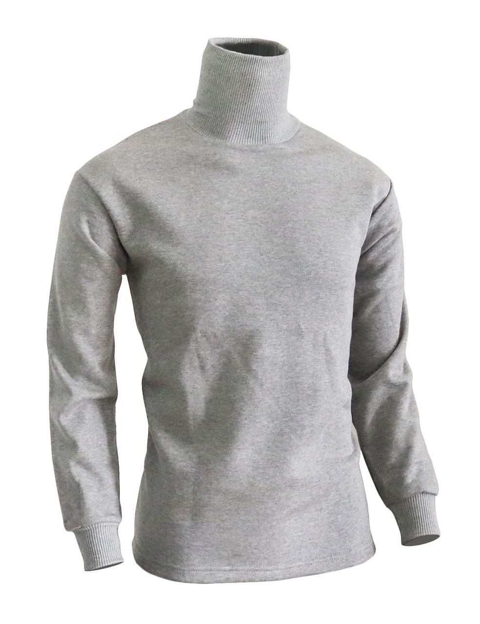 bcpolo BCPOLO Men's Turtleneck Long Sleeves warm sweat shirt_gray