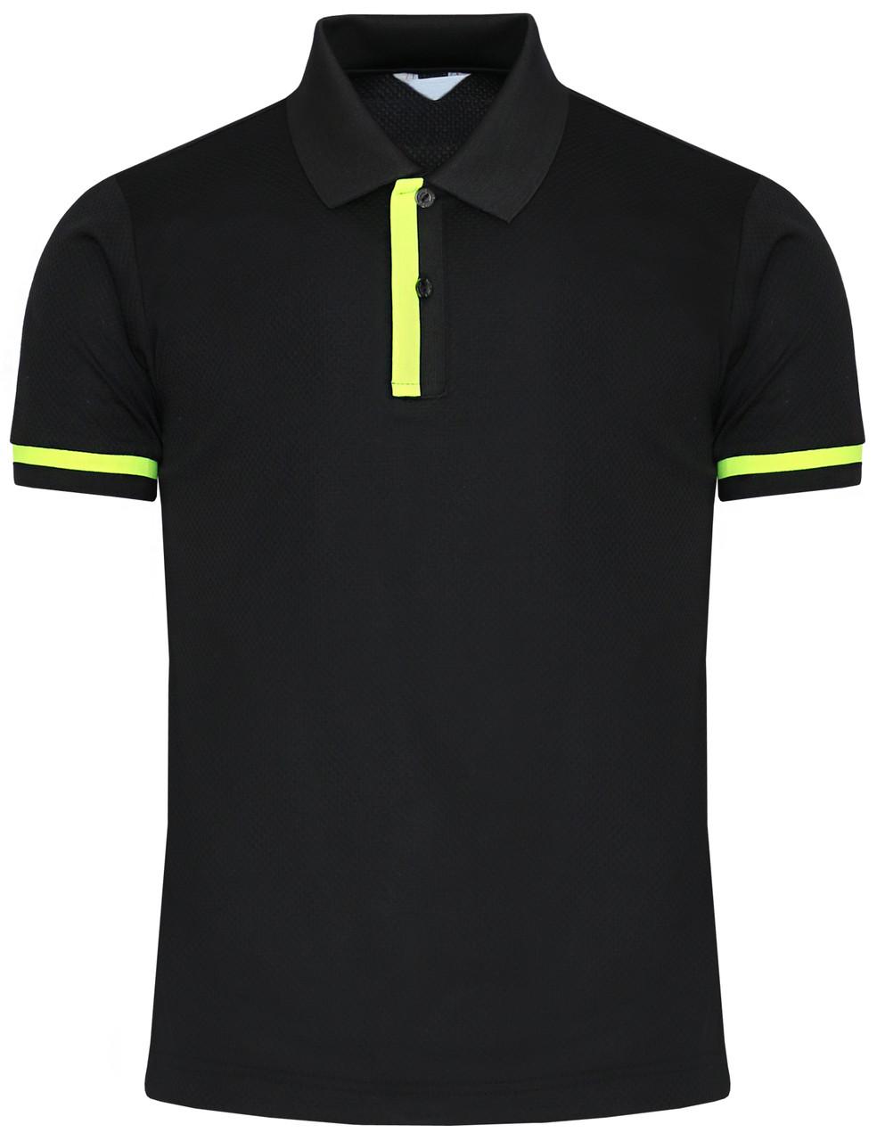 bcpolo Short Sleeve Point Polo Shirt-Unisex Black