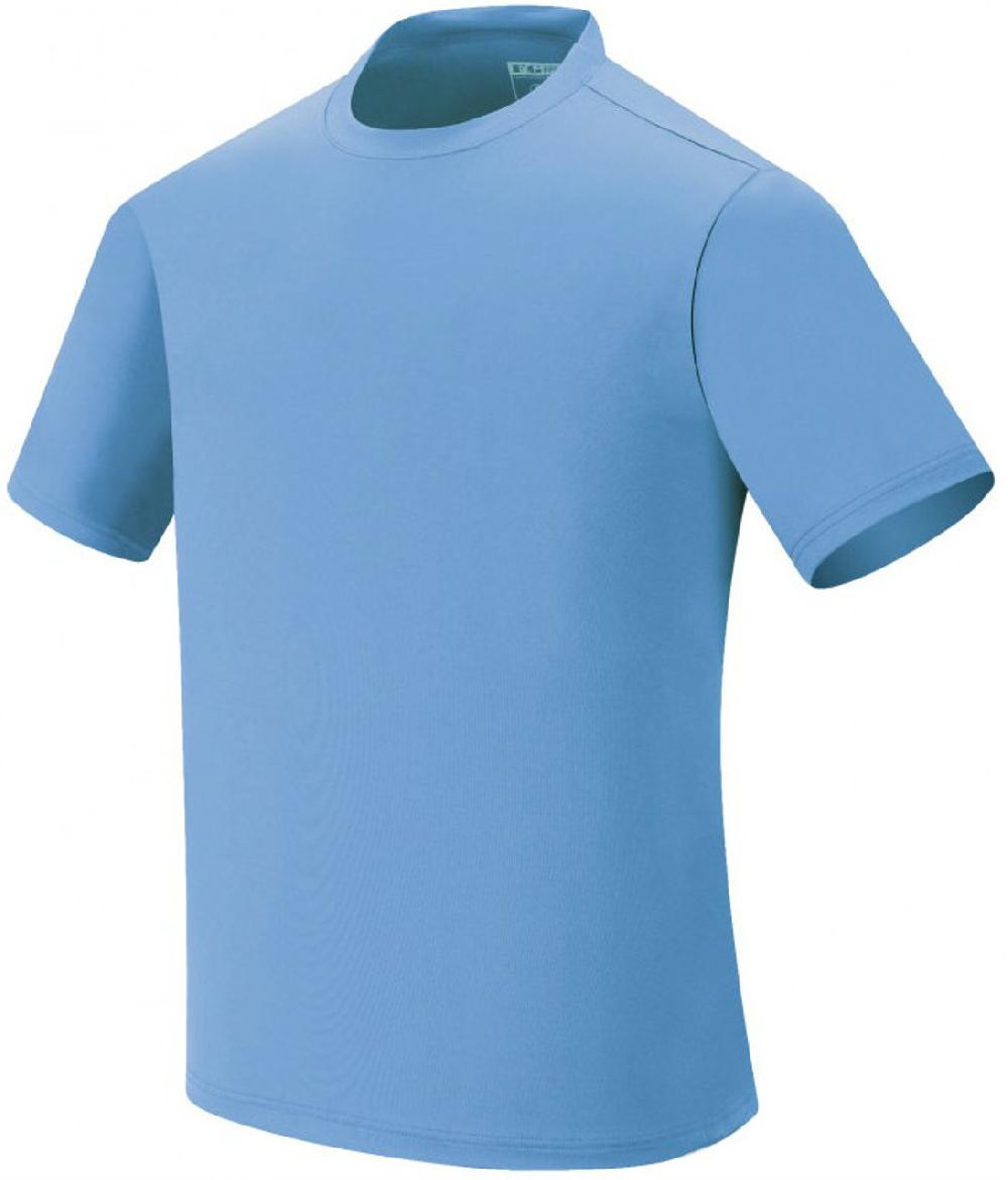 bcpolo Spandex round t-shirt-sky_blue