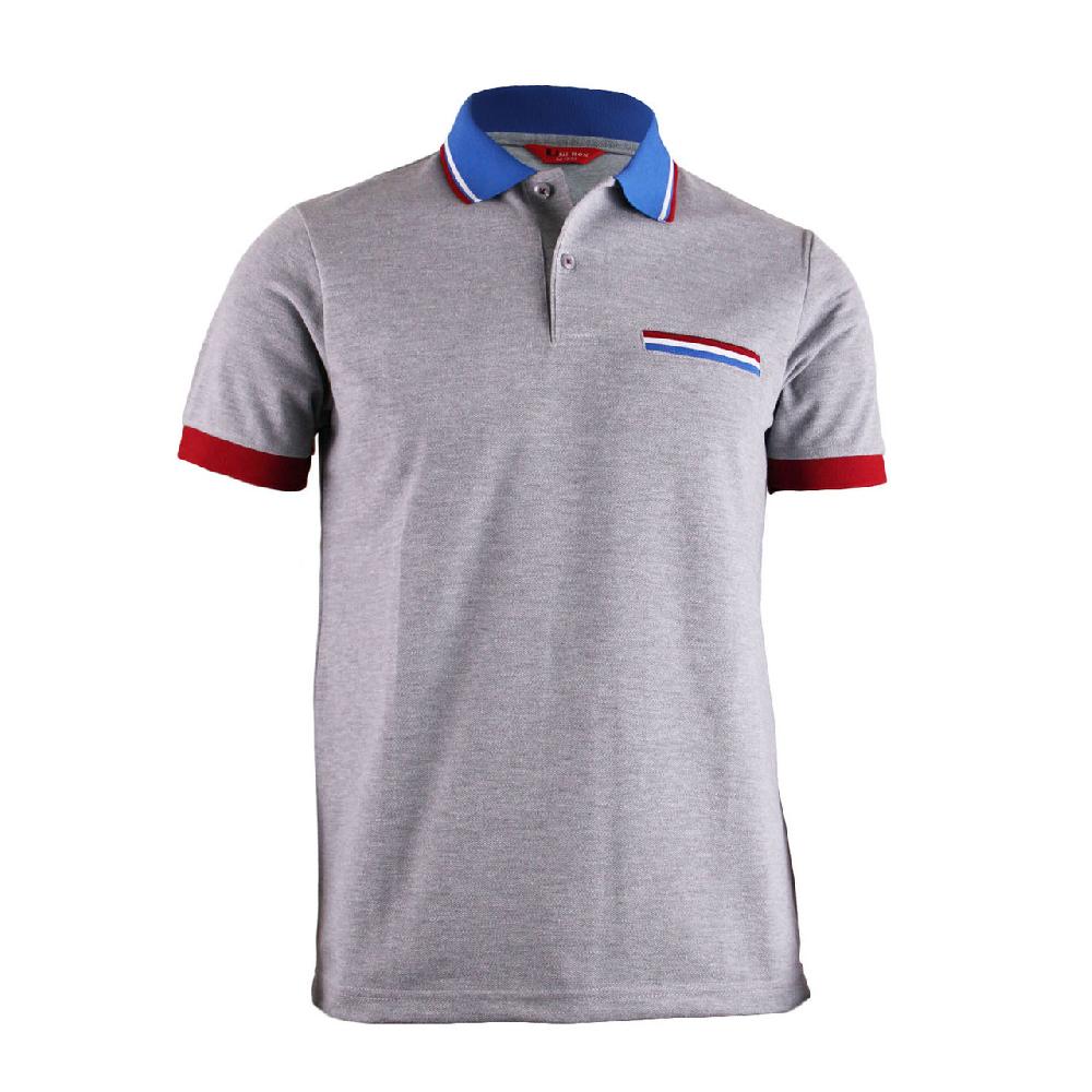 bcpolo BCPOLO Sportswear Solid Grey Polo Shirt Short Seeve Golfwear