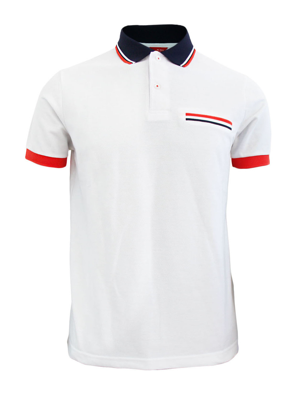 Bcpolo BCPOLO Sportswear Solid White Polo Shirt Short Seeve Golfwear