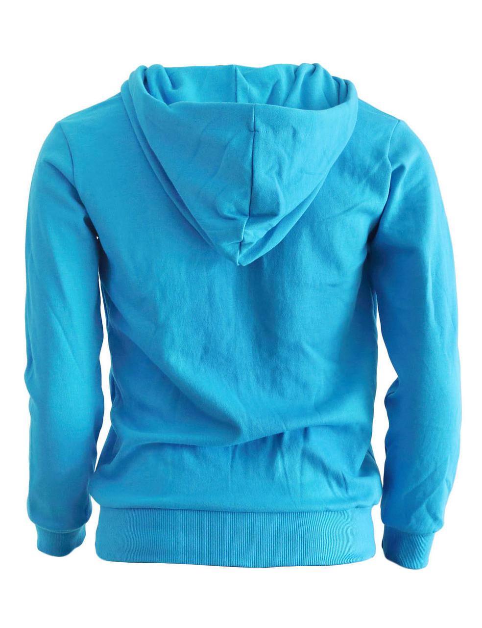 Bcpolo BCPOLO Zipper Hoodie Jumper Zip-Hoodie Solid Cotton Zip-up Hoodie Jacket-Blue