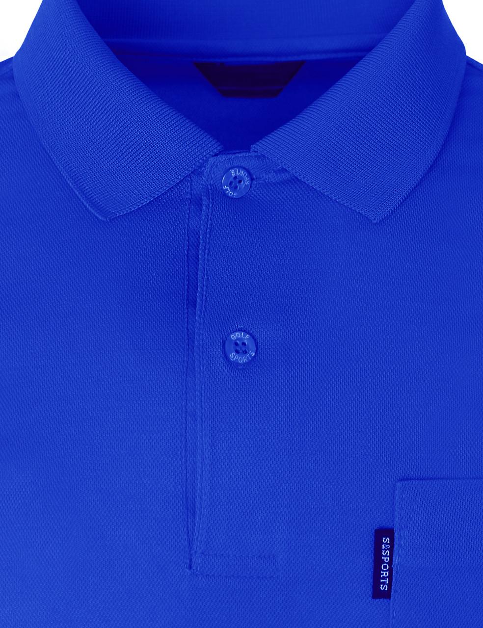 Bcpolo Deep-Blue Polo Basic T-shirt Short Sleeves Solid Shirt