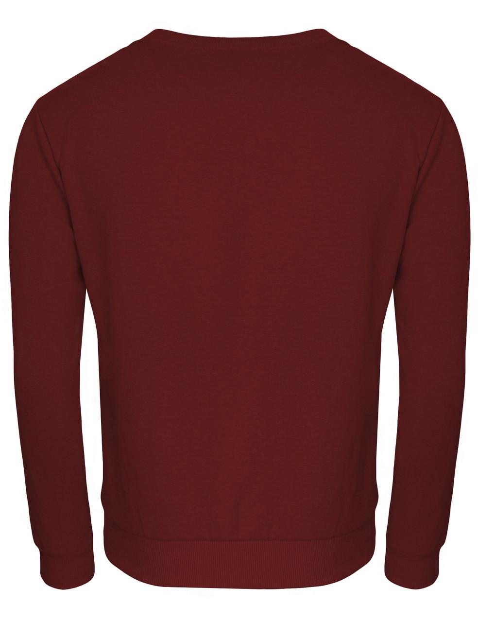 Bcpolo Fleece Crew Neck Basic Long Sleeve T-Shirt-Unisex Black
