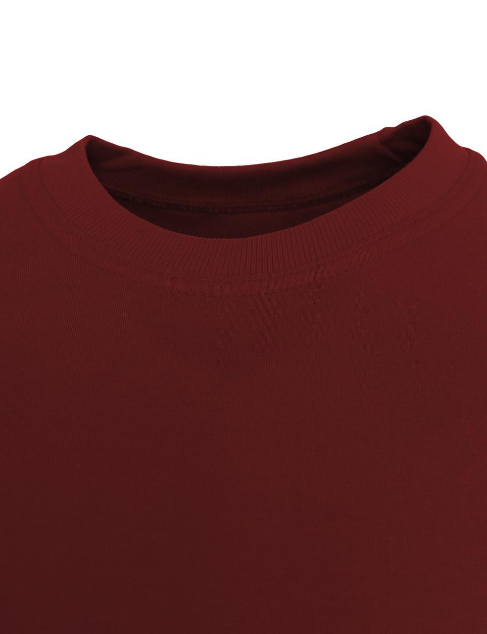 Bcpolo Fleece Crew Neck Basic Long Sleeve T-Shirt-Unisex Black