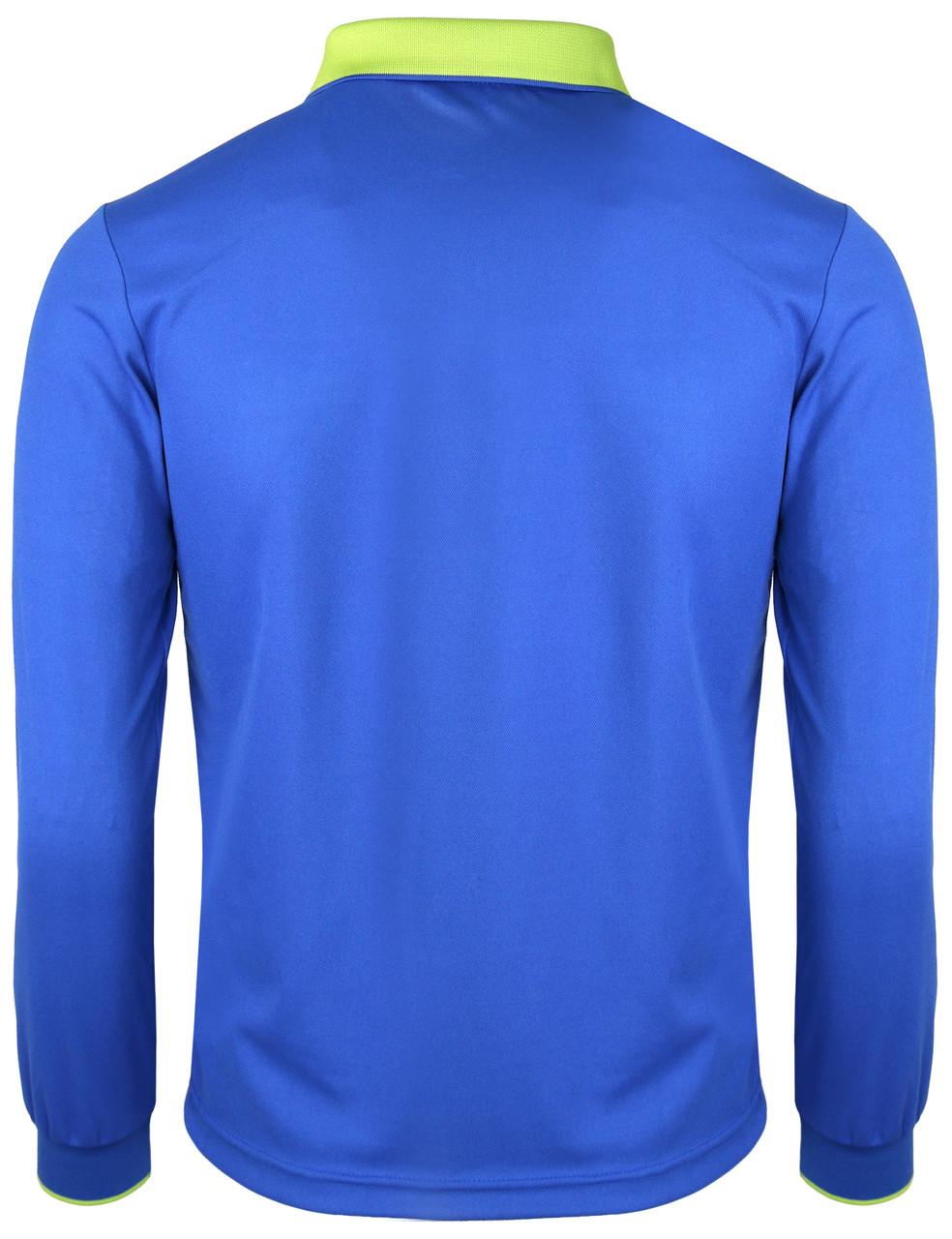 Bcpolo Long Sleeve Dri Fit Stitch Point Polo Shirt-Unisex Black