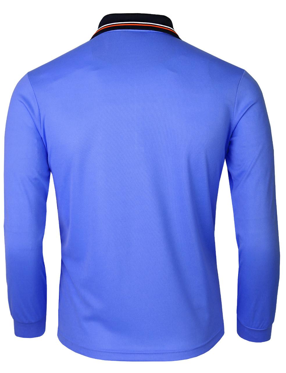 Bcpolo Long Sleeve Dri Fit Zip Polo Shirt-Unisex White