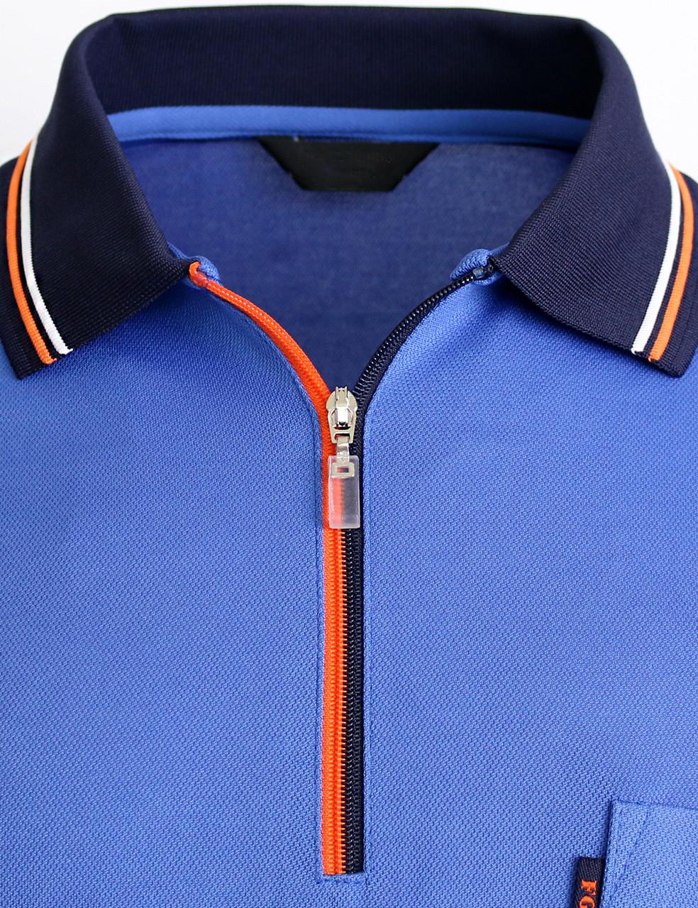 Bcpolo Long Sleeve Dri Fit Zip Polo Shirt-Unisex White