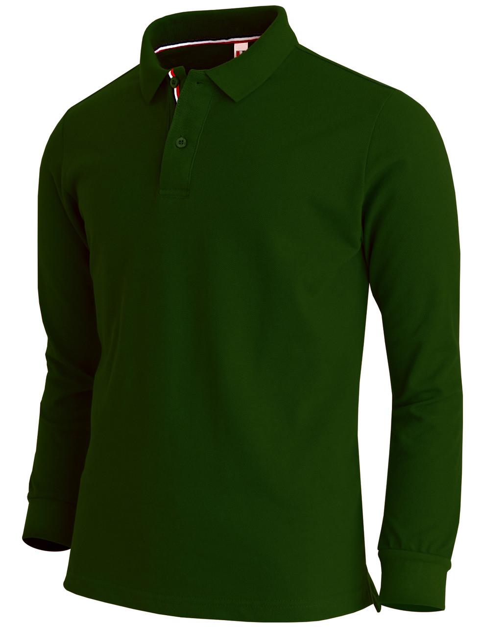 bcpolo Long Sleeve Pique solid collar point Polo Shirts-Unisex Dark-Green bcpolo Long Sleeve Pique solid collar point Polo Shirts-Unisex Dark-Green