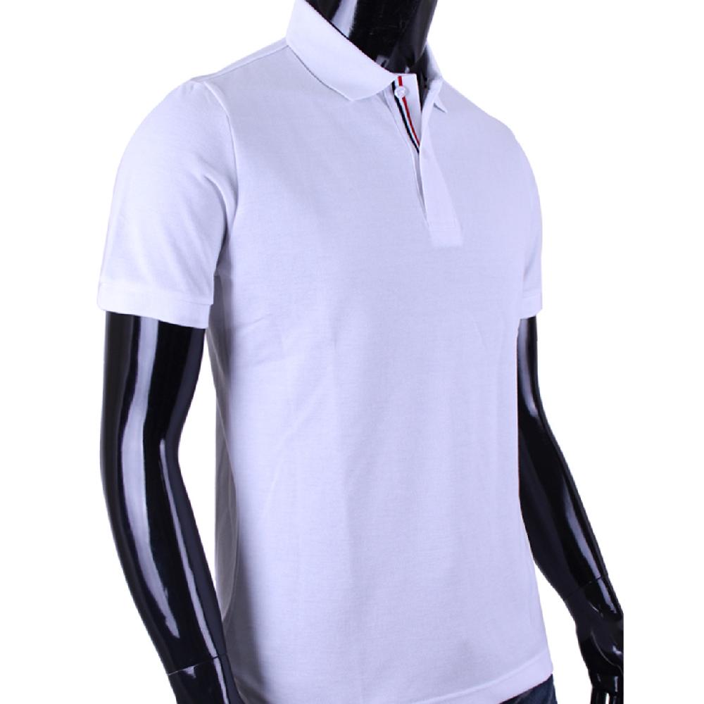 Bcpolo Men's Polo Shirt Short Sleeves Polo Shirt White Cotton Polo Shirt