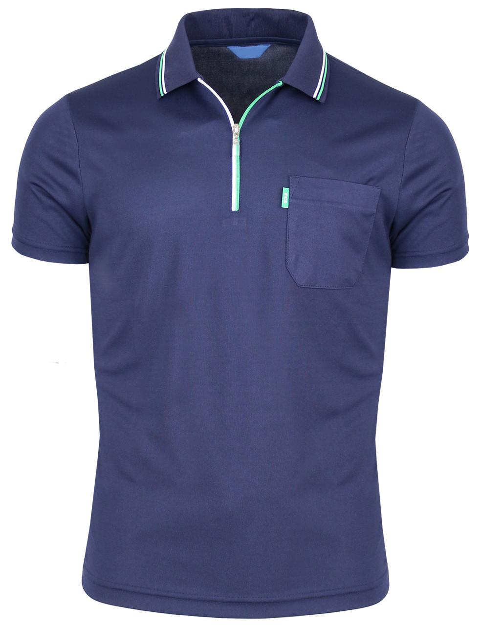 Bcpolo Short Sleeve Dri Fit Zip Polo Shirt-Unisex White