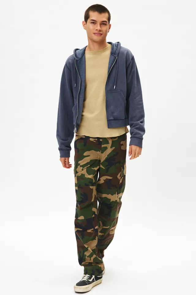 Bdg Urban Outfitters BDG Bonfire Solid Zip-Up Hoodie Sweatshirt