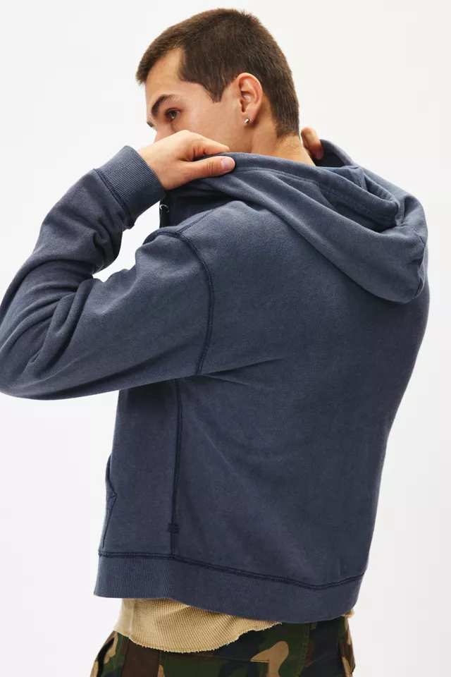 Bdg Urban Outfitters BDG Bonfire Solid Zip-Up Hoodie Sweatshirt