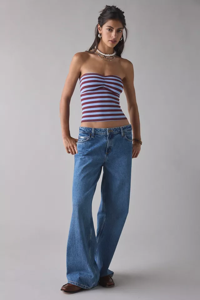 Bdg Urban Outfitters BDG Carla Sweetheart Neckline Ribbed Knit Tube Top