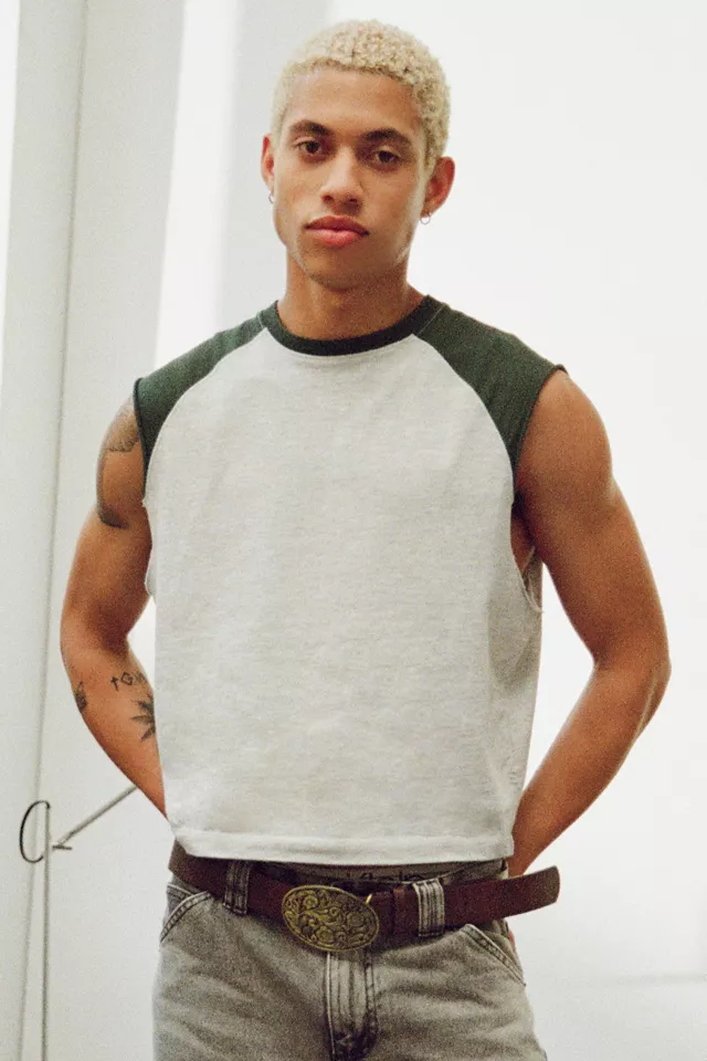 bdg urban outfitters BDG Carson Cutoff Baseball Tee