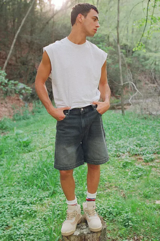 bdg urban outfitters BDG Grayson Solid Cutoff Muscle Tank