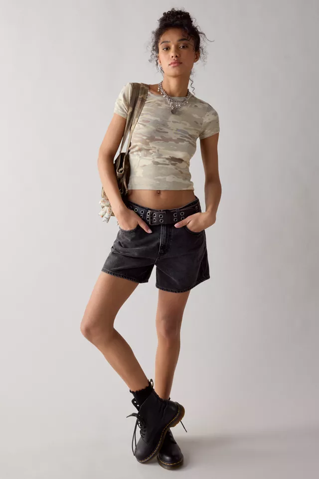 bdg urban outfitters BDG Indie Mid-Rise Denim Short