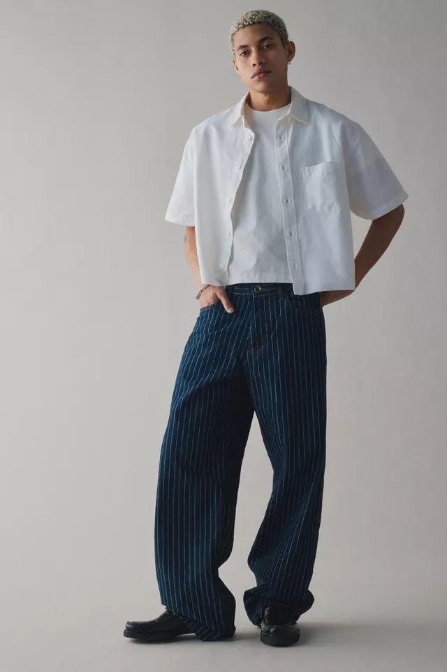 bdg urban outfitters BDG Nitro Pinstripe Baggy Fit Jean