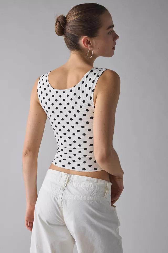 Bdg Urban Outfitters BDG Ribbed Square Neck Tank Top