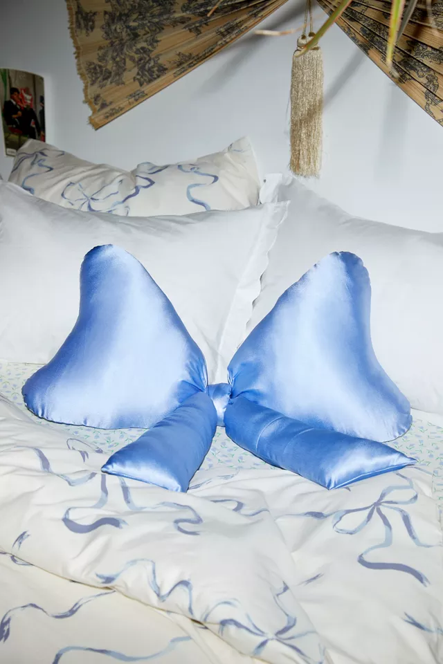bdg urban outfitters Big Bow Satin Throw Pillow
