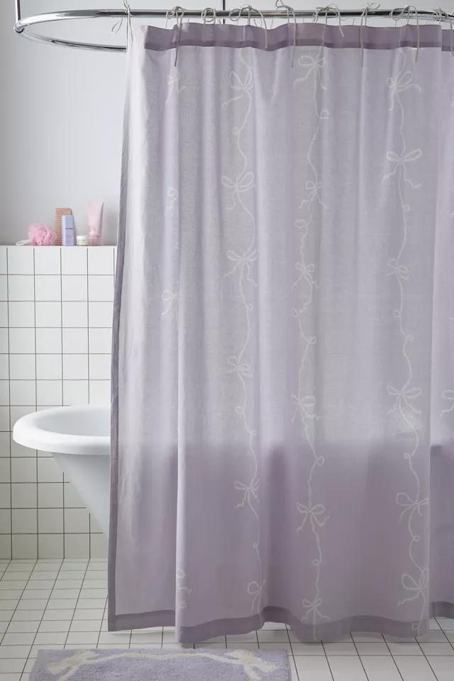 bdg urban outfitters Lacey Bows Shower Curtain
