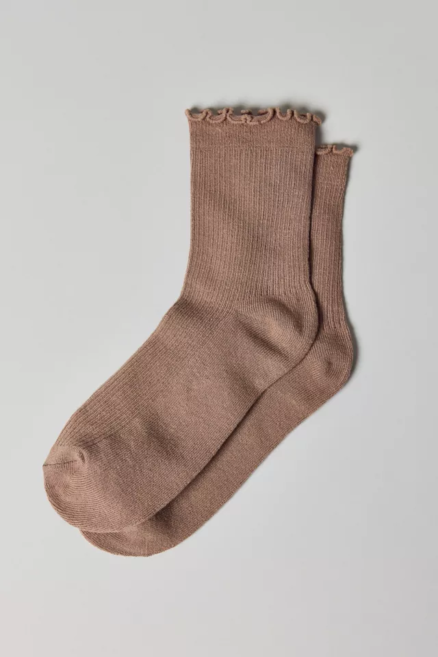 bdg urban outfitters Lettuce-Edge Ribbed Sock