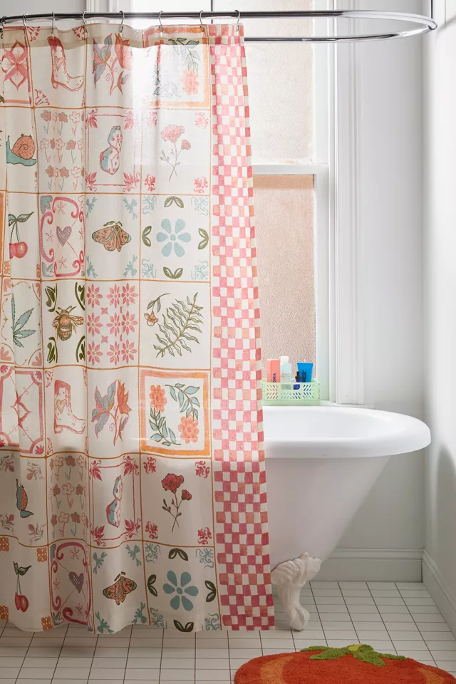 bdg urban outfitters Mariana Tile Shower Curtain