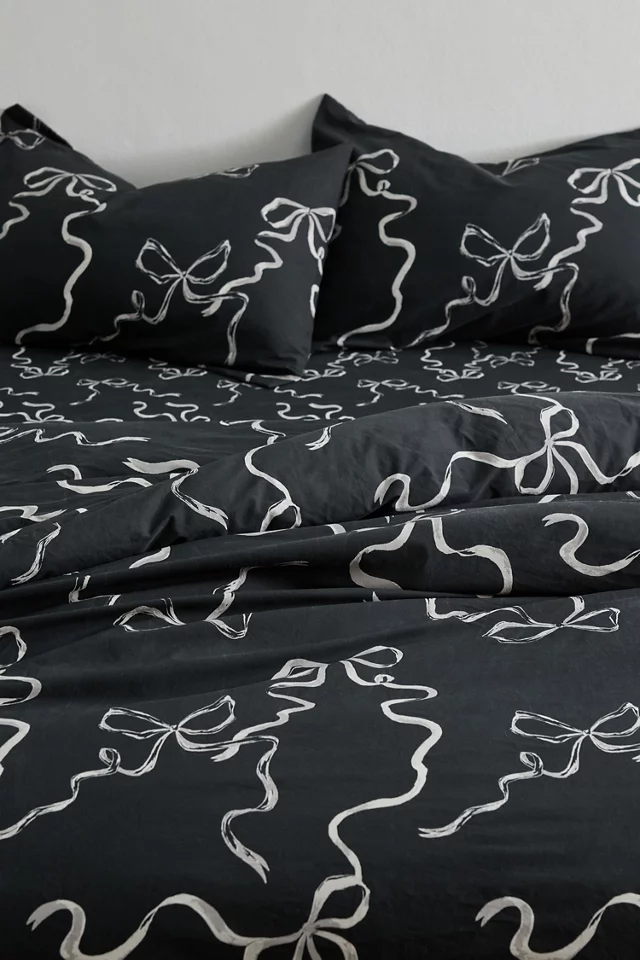 bdg urban outfitters Painted Bows Duvet Cover Set