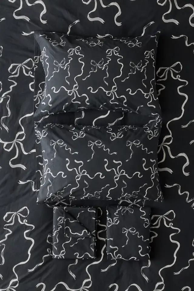 Bdg Urban Outfitters Painted Bows Sheet Set