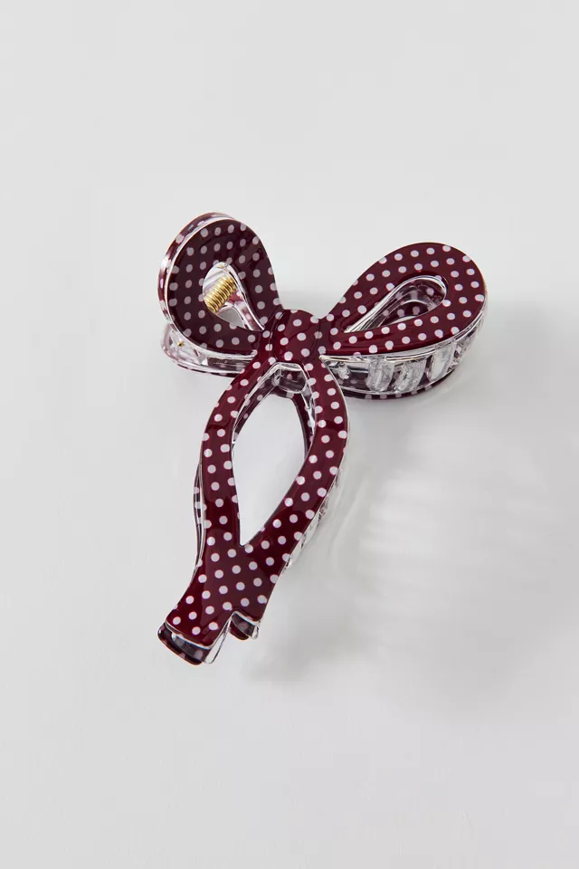 Bdg Urban Outfitters Resin Draped Bow Claw Clip