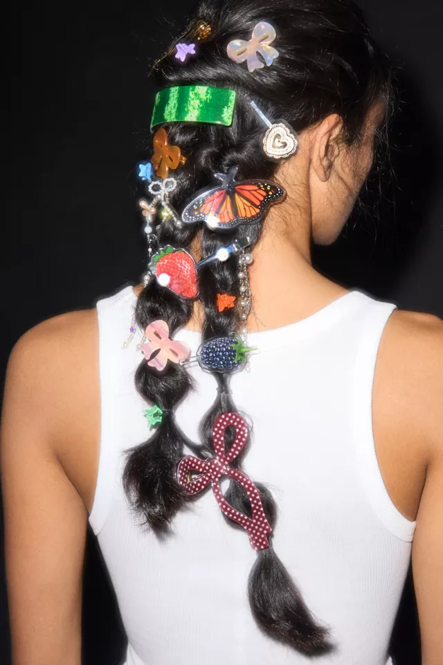 bdg urban outfitters Resin Draped Bow Claw Clip