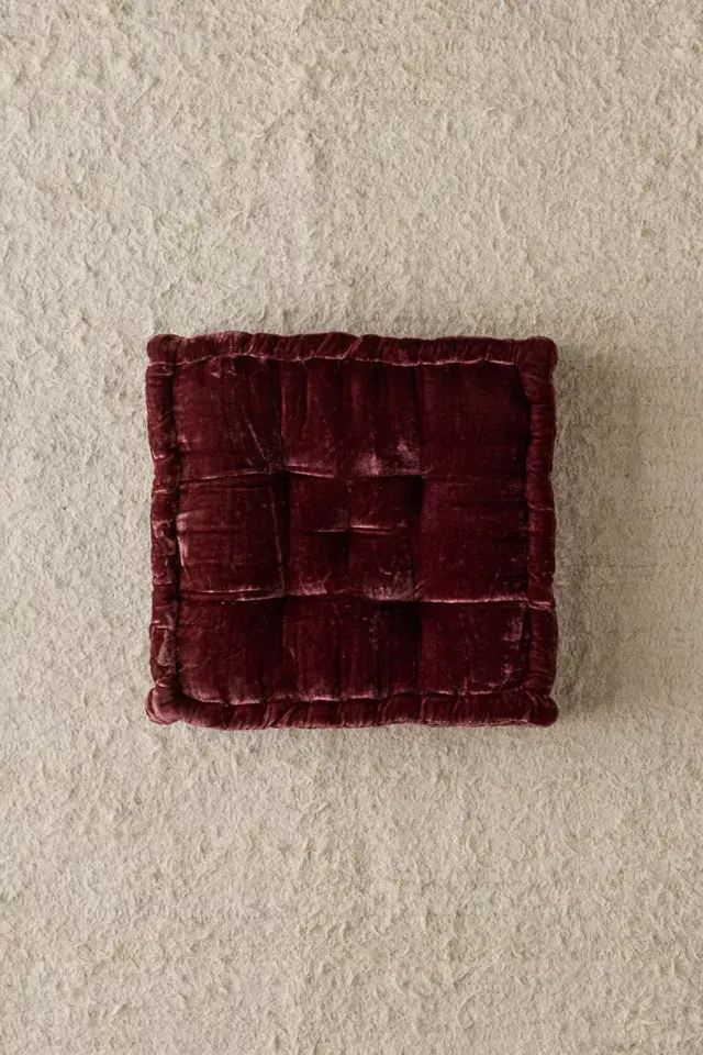 Bdg Urban Outfitters Ruthie Velvet Floor Pillow