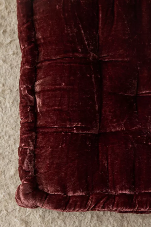 Bdg Urban Outfitters Ruthie Velvet Floor Pillow