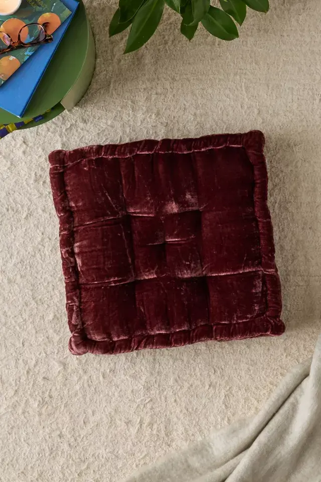 bdg urban outfitters Ruthie Velvet Floor Pillow