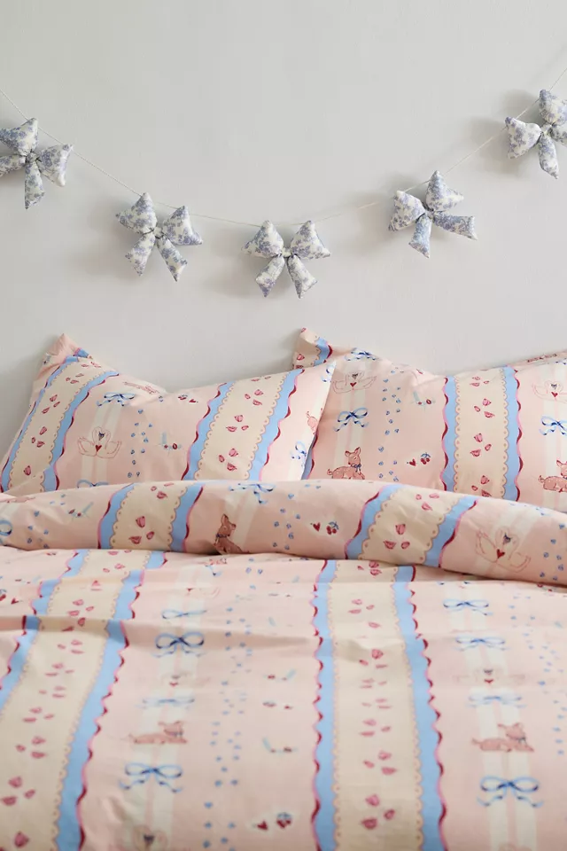 bdg urban outfitters Satin Puffy Bow Garland