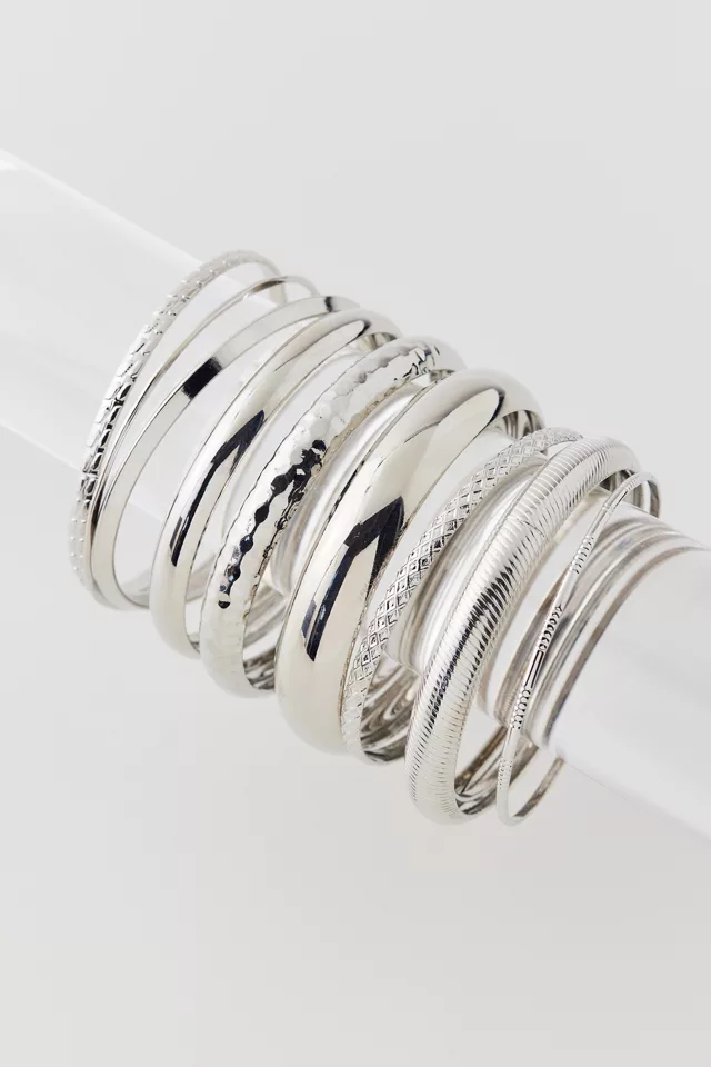 Bdg Urban Outfitters Textured Bangle Bracelet Set