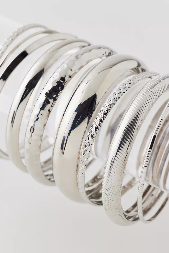 Bdg Urban Outfitters Textured Bangle Bracelet Set