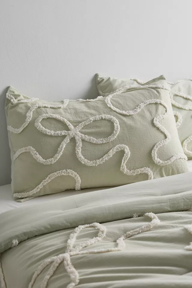 bdg urban outfitters Wild Bows Tufted Sham Set