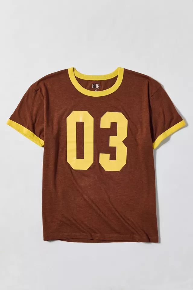 Bdg Urban Outfitters BDG Varsity Graphic Slim Fit Retro Ringer Tee