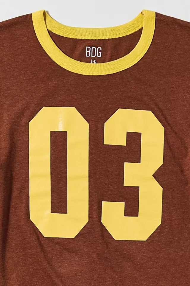 Bdg Urban Outfitters BDG Varsity Graphic Slim Fit Retro Ringer Tee