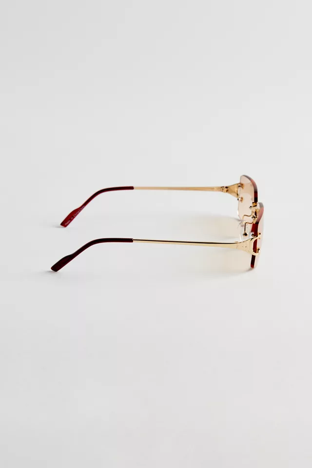 Bdg Urban Outfitters Carter Rimless Rectangle Sunglasses
