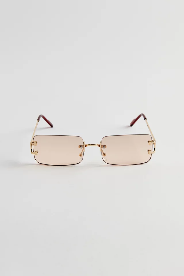 bdg urban outfitters Carter Rimless Rectangle Sunglasses