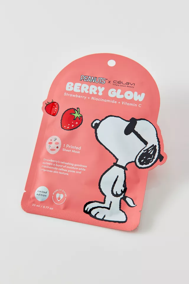 Bdg Urban Outfitters Célavi X Peanuts Snoopy Facial Sheet Mask