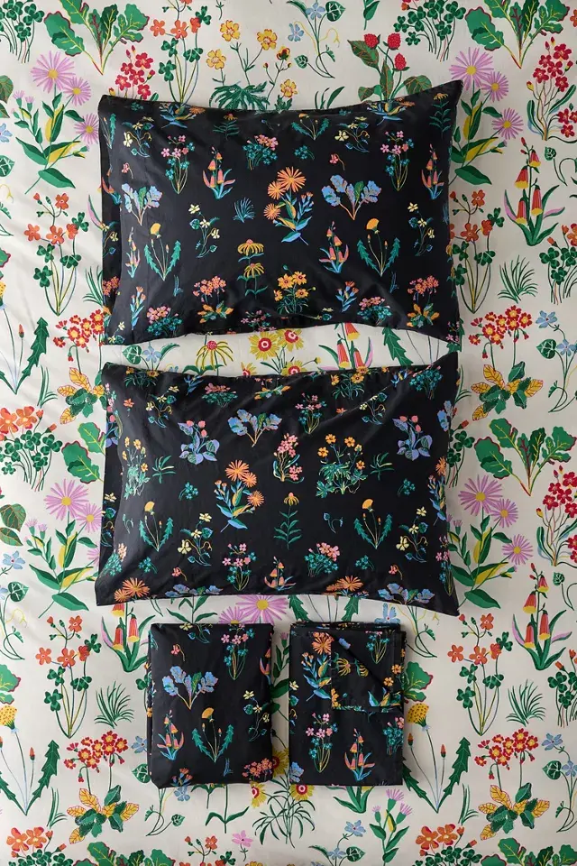 Bdg Urban Outfitters Flori Wildflower Patterned Sheet Set