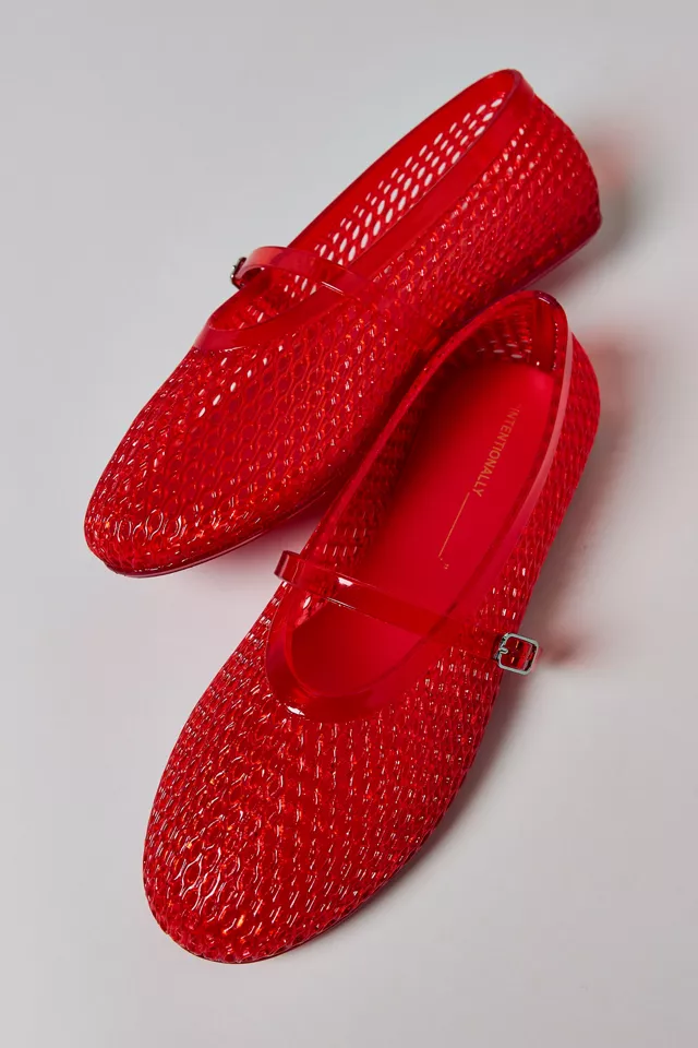 Bdg Urban Outfitters Intentionally Blank Classy Jelly Mary Jane Flat