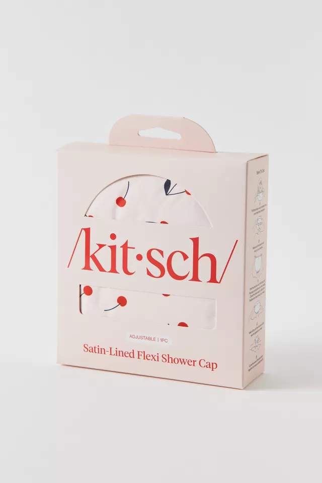 Bdg Urban Outfitters KITSCH Satin Lined Flexi Shower Cap